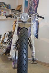 massiv billet polished alu 16° fixed wide glide triple clamp